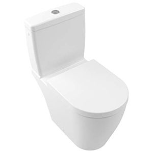 Villeroy et Boch Avento WC siège 9M77C1RW blanc pierre C-plus, charnières à dégagement rapide, fermeture amortie