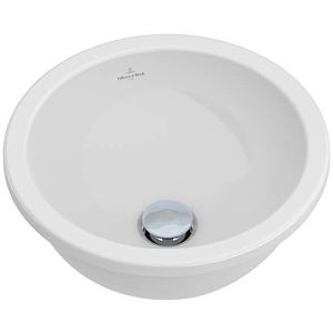 Villeroy & Boch Einbauwaschtisch Loop & Friends Ø 39 cm, weiss Ceramicplus, mit Überlauf