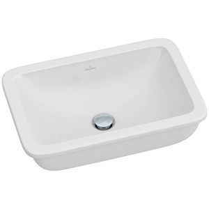 Villeroy & Boch Unterbauwaschtisch Loop & Friends 54 x 34,5 cm, weiss, mit Überlauf, ohne Hahnloch