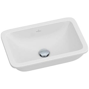 Villeroy & Boch Unterbauwaschtisch Loop & Friends 45 x 28 cm, weiss, mit Überlauf, ohne Hahnloch