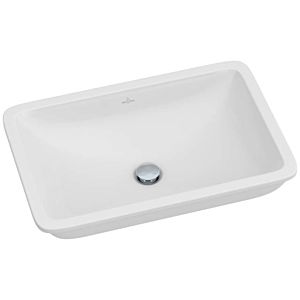 Villeroy & Boch Unterbauwaschtisch Loop & Friends 61,5 x 39 cm, weiss, mit Überlauf, ohne Hahnloch