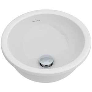 Villeroy & Boch Unterbauwaschtisch Loop & Friends Ø 33 cm, weiss Ceramicplus, ohne Hahnloch