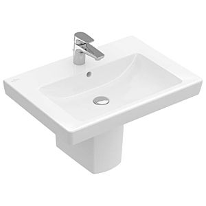 Villeroy & Boch Waschtisch Subway 2.0 711365R1 65 x 47 cm, weiss Ceramicplus, mit Hahnloch