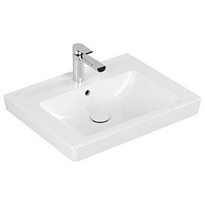 Villeroy & Boch Waschtisch Subway 2.0 71136GR1 60 x 47 cm, weiss Ceramicplus, mit Hahnloch