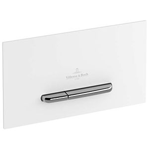 Villeroy & Boch ViConnect WC plaque 92216168 blanc, plastique, chrome boutons