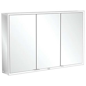 Villeroy und Boch My View Now Spiegelschrank A4571200 120 x 75 x 16,8 cm, LED-Beleuchtung, 3 Türen, Ein-/Ausschalter