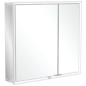 Villeroy und Boch My View Now Spiegelschrank A4578000 80 x 75 x 16,8 cm, LED-Beleuchtung, 2 Türen, Ein-/Ausschalter