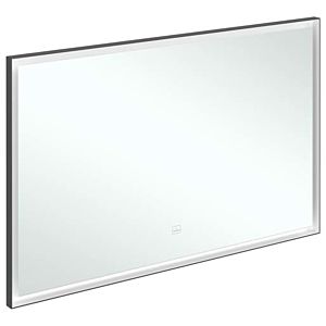 Villeroy und Boch Subway 3.0 Spiegel A46312BC Aluminiumrahmen, 120 x 75 x 4,75 cm, schwarz matt/weiß matt