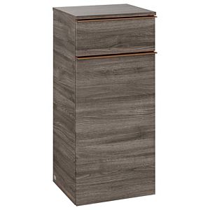 Villeroy und Boch Venticello Seitenschrank A95015RK 40,4x86,6x37,2cm, Anschlag rechts, Griff Copper, Stone Oak