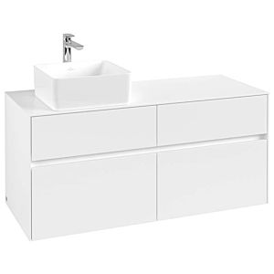 Villeroy und Boch Collaro Waschtischunterschrank C04200MS 120 x 54,8 x 50 cm, Waschtisch links, White Matt