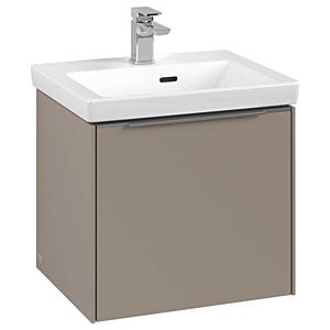 Subway 3.0 Villeroy et Boch vasque C58000VM 47,3x42,9x40,75cm, sans LED / poignée aluminium brillant, taupe