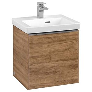 Villeroy and Boch Subway 3.0 vanity unit C58100RH 42.3x42.9x37.75cm, hinge left / handle aluminum glossy, kansas oak