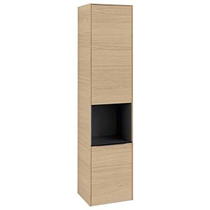 Villeroy and Boch Subway 3.0 cabinet C58801VJ 40x171x36.2cm, hinge left / handle Volcano black, nordic oak