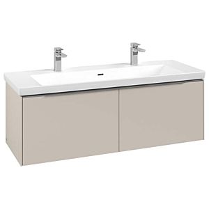 Subway 3.0 Villeroy et Boch vasque C60100VN 127,2x42,9x47,8cm, sans LED / poignée aluminium brillant, gris cachemire