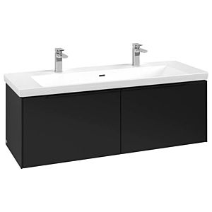 Subway 3.0 Villeroy et Boch vasque C60101VL 127,2x42,9x47,8cm, sans LED / poignée Noir volcan, noir volcan