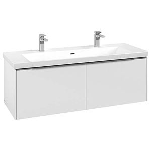 Subway 3.0 Villeroy et Boch vasque C601L0VF 127,2x42,9x47,8cm, avec LED / poignée aluminium brillant, blanc pur