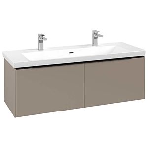 Subway 3.0 Villeroy et Boch vasque C601L1VM 127,2x42,9x47,8cm, avec LED / poignée Volcano noir, taupe