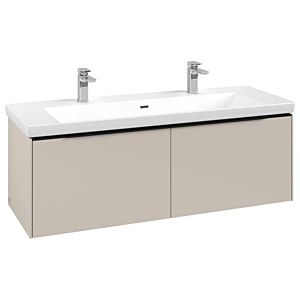 Subway 3.0 Villeroy et Boch vasque C601L1VN 127,2x42,9x47,8cm, avec LED / poignée Noir volcan, gris cachemire