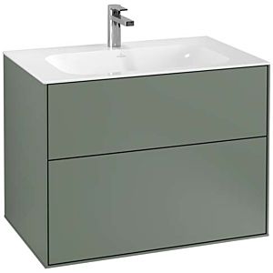 Villeroy and Boch Finion vanity unit F01000GM 79.6x59.1x49.8cm, Olive Matt Lacquer