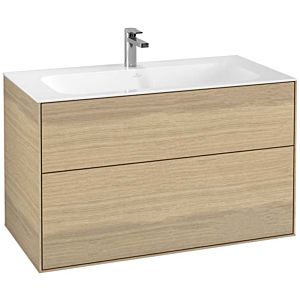 Villeroy and Boch Finion vanity unit F02000PC 99.6x59.1x49.8cm, Oak Veneer