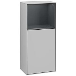 Villeroy und Boch Finion Seitenschrank F510HGGJ 41,8x93,6x27cm, rechts, Regal oben Midnight Blue Matt, Light grey matt