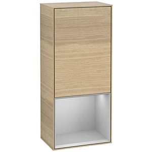 Villeroy and Boch Finion side cabinet F540GJPC 41.8x93.6x27cm, left, shelf below Light Grey Matt , Oak Veneer