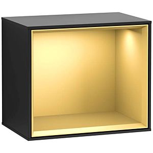 Villeroy and Boch Finion module F580HFPD 41.8x35.6x27cm, shelf gold matt, black matt lacquer