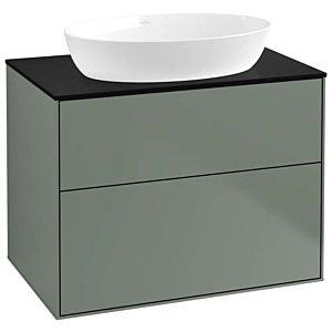 Villeroy and Boch Finion Villeroy and Boch Finion F99200GM 80x60.3cm, cover plate black matt, Olive Matt Lacquer