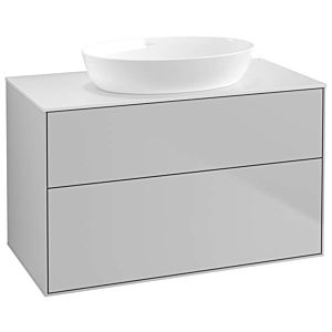 Villeroy und Boch Finion Waschtischunterschrank FA0100GJ 100x60,3cm, Abdeckplatte white matt, Light grey matt