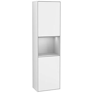 Villeroy und Boch Finion Hochschrank G460GJGF 41,8x151,6cm, links, Emotion, Regal Grey Matt Lacquer, Glossy white lacquer