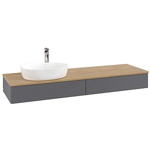Villeroy &amp; Boch Antao vanity unit 1600x190x500mm L15151GK with lighting with structure FK/AP: GK/1