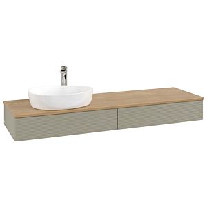 Villeroy &amp; Boch Antao vanity unit 1600x190x500mm L15151HK with lighting with structure FK/AP: HK/1