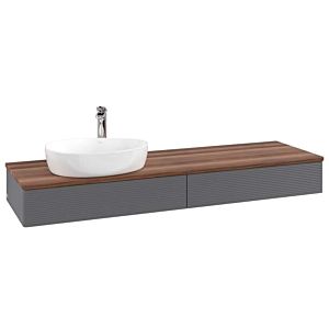 Villeroy &amp; Boch Antao vanity unit 1600x190x500mm L15152GK with lighting with structure FK/AP: GK/2