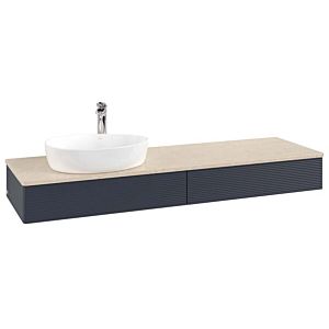 Villeroy &amp; Boch Antao vanity unit 1600x190x500mm L15153HG with lighting with structure FK/AP: HG/3