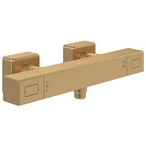 Villeroy &amp; Boch Universal Taps &amp; Fittings thermostat de douche TVS00001800076 carré, montage mural, or brossé