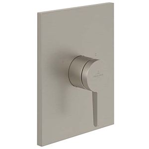 Villeroy and Boch Conum trim set TVS12700400064 concealed single lever shower fitting, wall mounting, brushed nickel black