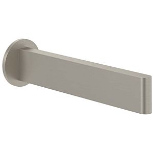 Bec de bain Villeroy et Boch 60x60x220mm TVT10650515164 pour montage mural nickel brossé mat