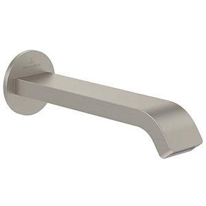 Villeroy and Boch bath spout 60x60x201mm TVT10650515264 for wall mounting brushed nickel matt