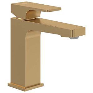 Villeroy and Boch Architectura Square basin mixer TVW12500400076 without pop-up waste, brushed gold