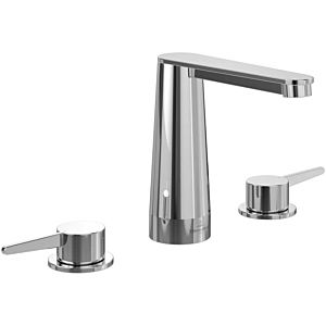 Villeroy and Boch Conum three-hole basin mixer TVW12700100161 without pop-up waste, chrome