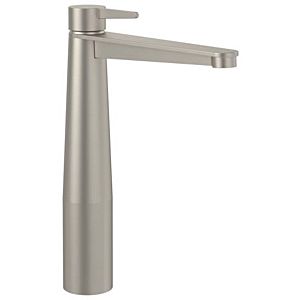 Villeroy und Boch Conum Einhebel-Waschtischarmatur TVW12700500064 erhöht, mit Push-Open-Ablaufgarnitur, brushed nickel black