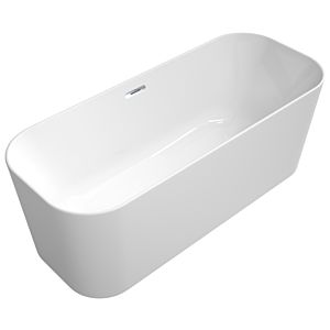 Villeroy & Boch Finion freistehende Badewanne 177FIN7A1BCV301 170x70cm, Schürze Colour on Demand, weiß, chrom