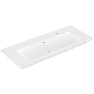 Villeroy & Boch Venticello Waschtisch 4104CKR1 120x50cm, weiss Ceramicplus, 2 Hahnlöcher