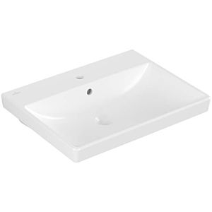 Villeroy and Boch Avento washbasin 415860RW 60 x 47 cm, 2000 tap hole, with overflow, stone white C-plus