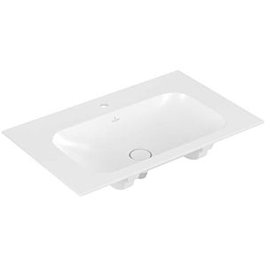 Villeroy and Boch Finion washbasin 416481RW 80x50cm, stone white C +, middle tap hole punched, without overflow