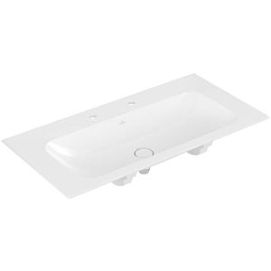 Villeroy & Boch Finion Möbelwaschtisch 4164A1R1 100 x 50 cm, weiss, Ceramicplus, 2 Hahnlöcher