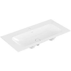 Villeroy & Boch Finion Möbelwaschtisch 4164A2R1 100 x 50 cm, weiss, Ceramicplus, mit Hahnloch