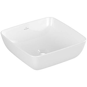 Villeroy & Boch Artis Aufsatzwaschtisch 417841R1 41 x 41 cm, ohne Hahnloch/Überlauf Weiß CeramicPl.