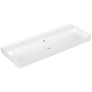 Villeroy & Boch Collaro Waschtisch 4A33C4R1 weiss c-plus, mit Hahnloch und Überlauf, 120x47cm