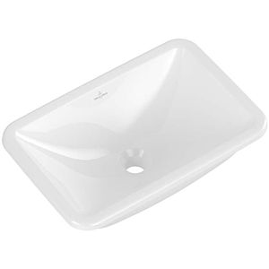 Villeroy und Boch Loop & friends Einbauwaschbecken 4A640001 ohne Hahnlochbank, mit Überlauf, 51 x 34 cm, weiß